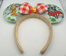 BNWT Disney Parks Mickey and Minnie's Runaway Railway Ears Headband Adult Chuuby picture