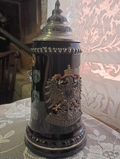 Original KING German Beer Stein Old Germany Crest 0.5L #457 picture