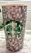 Starbucks Rodarte Ceramic Pixel Tumbler NO LID Travel Mug 12 oz Cup 2012 LTD L3 picture