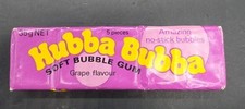 Vintage Wrigley NOS HUBBA BUBBA Grape Bubble Gum Made IN Australia picture