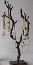 Vtg Acrylic  Faceted Dangle Christmas Decor Or Napkin Rings Set Of 5 #F-B.  OH#3 picture