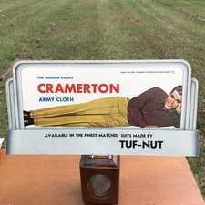Vintage Tuf-Nut Cramerton Army Clothes Advertising Cardboard Cutout Sign Qty Av. picture