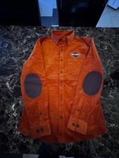 Harley-Davidson Men's Bar & Shield Corduroy Shirt in Orange Medium NWT picture