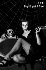 VAMPIRA - 4x6 Photo 🟣Classic Horror Television Gothic Glamour Portrait picture