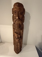 1991 Taormina Italy Gaetano Marletta Signed Hand Carved Wood Folk Art Figure picture