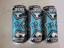 3pc Rockstar XDurance Cotton Candy FULL Can 473ml Voll Energy Drink Dose RR USA  picture