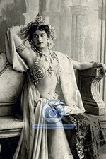 MATA HARI CONVICTED GERMAN SPY EXOTIC DANCER EXECUTED BY FRANCE WW1 4X6 POSTCARD picture