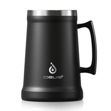 Ideus Insulated Beer Stein, 24/34oz Stainless Steel Double Walled Beer Mug Gi... picture