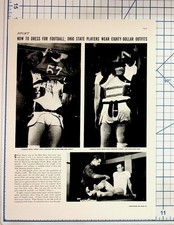 1940s Ohio State Football Player Charlie Beane Magazine Page Ephemera picture