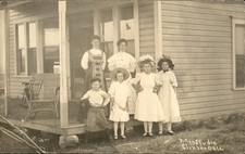 Clinton OK Family Home Dillon Studio c1900s-10s Real Photo Postcard bhn picture