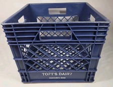 Vintage Toft’s Dairy Sandusky Ohio Milk Bottle Crate Plastic 13
