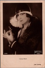 Irene Rich Warner Bros. 1928 RPPC Flapper Actress Iris-Verlag Postcard picture