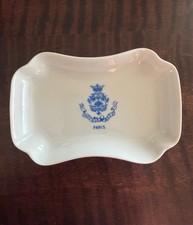 Vtg Hotel Ritz Paris Pillivuyt Porcelain Ring Key Trinket Soap Ashtray Dish Tray picture