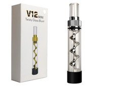 New Low Price V12 Mini Herb Pipe Twisty Blunt Tobacco Smoking Pipes Glass picture