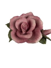 Vintage Teleflora Rose Handpainted Fine Porcelain Excellent Condition 6 x 4.5