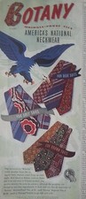 1945 Botany Mens Tie Neckties Americas National Neckwear Eagle Color Ad picture