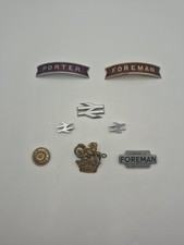 Vintage British Rail Railway Uniform Badge Lot Foreman Porter BR Lion Wheel picture