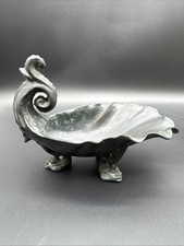 VTG Maitland Smith Hand Made Bronze Shell Footed Serpent Fish Trinket Dish Art picture