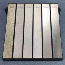 6Pcs Grit Diamond Stone Knife Sharpener Household Kitchen Sharpening System USA picture