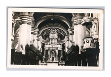 Antq AZO RPPC Main Gilded Altar Lima Basilica Cathedral Peru Our Lady Assumption picture