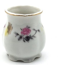 Vintage Porcelain Toothpick Holder Roses Japan picture