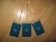 United Airlines Luggage Tags - Vintage Friendly Skies Playing Cards Blue Tag (3) picture