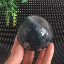 61mm Blue Moss Agate Clear Quartz Mixed Combine Sphere Ball Quartz Crystal Stone picture