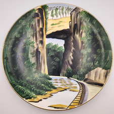 Natural Bridge, Virginia - Vintage Hand Painted Souvenir Wall Plate picture