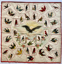 1912 S110 Tobacco Pillow Top Silk No 9 Birds Eagle Helmar Turkey Red Premium picture