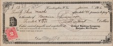 1916 Huntington WV Promissory Note Central Banking Co 2c Stamp 12.50 Due picture
