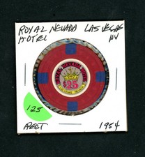 Vintage $25 Royal Nevada Hotel Las Vegas, Nevada Casino Chip picture