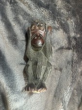 Folk Art African Hand Carved Carving Wood Monkey Sculpture picture