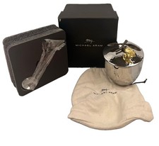 Michael Aram Pomegranate Sugar Pot W/ Spoon | 175318 |  Brand New picture