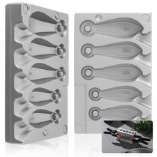 AceOrbit 3 Pack Sinker Molds, Fishing Weight Molds 1.2. 3-Ounce 5 Cavities with picture