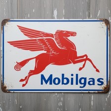Mobilgas Mobil 8 x 12 Vintage Novelty Metal Sign Made In USA NEW picture