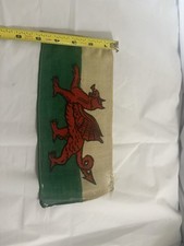 Antique Welsh Flag Wales Draig Goch picture