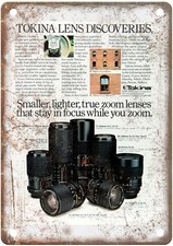 1981 Tokina Vintage Film Camera Advertisement Retro Look Metal Sign C1751 picture