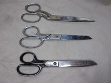 3 vintage Scissors scissor lot 37C UNIMART MARKS 402/8