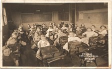 SECOND WARD SCHOOL baraboo wi real photo postcard rppc wisconsin students class picture