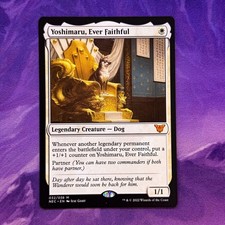 Yoshimaru, Ever Faithful MTG NEC 32 032 White Dog Mythic M Commander Dogs picture