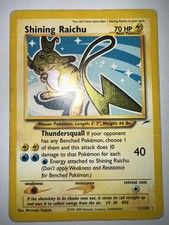 Shining Raichu - 111/105 - Pokemon Neo Destiny Unlimited Holo Rare Card WOTC HP picture