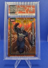 2026 Topps Chrome MARVEL CAPTAIN AMERICA storm Orange Lightning #019 /25 ACE 10 picture