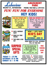 Vintage Lakeview Amusement Park Ad Magnet – Royersford, Pennsylvania, picture