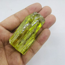 Peridot Zircon Rough Gemstone 210-310CT|  Natural Raw Green Healing Crystal picture