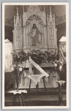 German Church Interior Until now the Lord Has Helped, RPPC Postcard TS-22A picture
