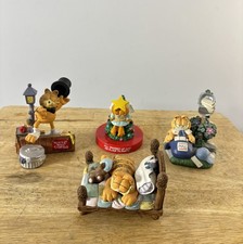 Vintage 1990s Danbury Mint Garfield & Odie Resin Figurine Lot Of 4 Please Read picture