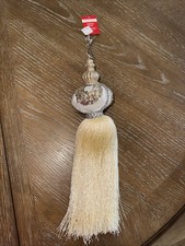 11” Beaded Tassel Christmas Holiday Ornament NWT $19.99 See Pics picture