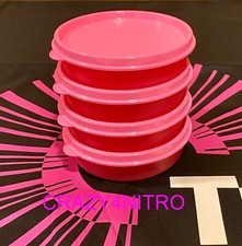 TUPPERWARE LITTLE WONDERS SET OF 4 PINK with PINK SEALS NEW BPA  picture