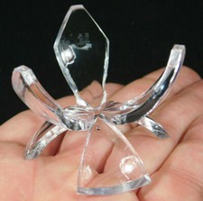 Display Stand Three Prong Tulip Clear Lucite Small Size picture