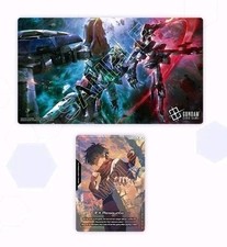 GUNDAM TCG Official Playmat & Card Set - Mobile Suit Gundam 00 ENGLISH picture